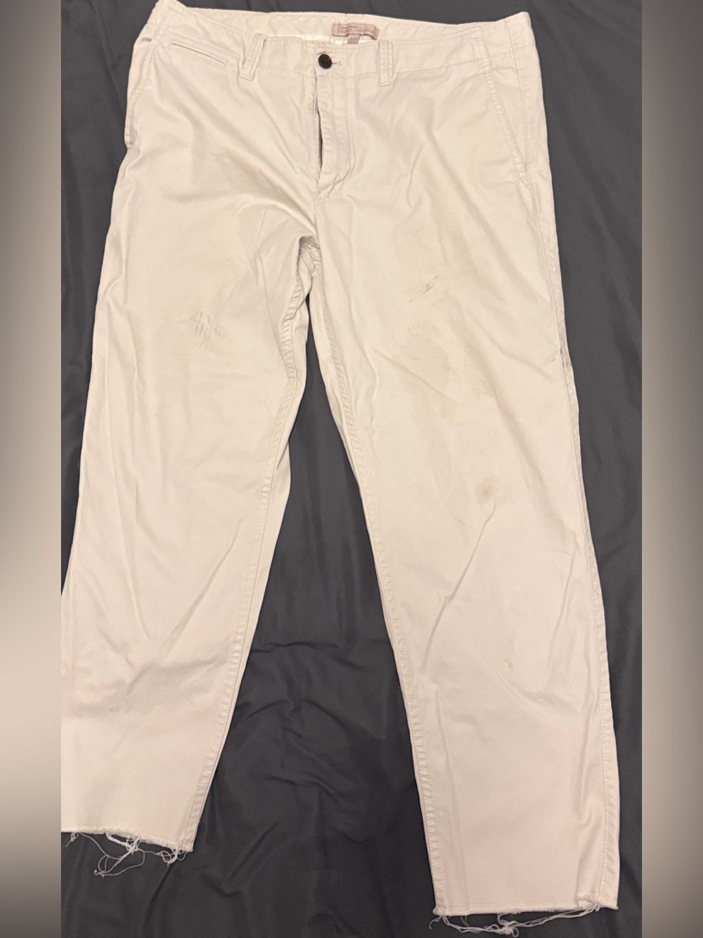 Banana Republic Men’s Heritage Collection Raw Hem Pants - Latte (Summer 2019)